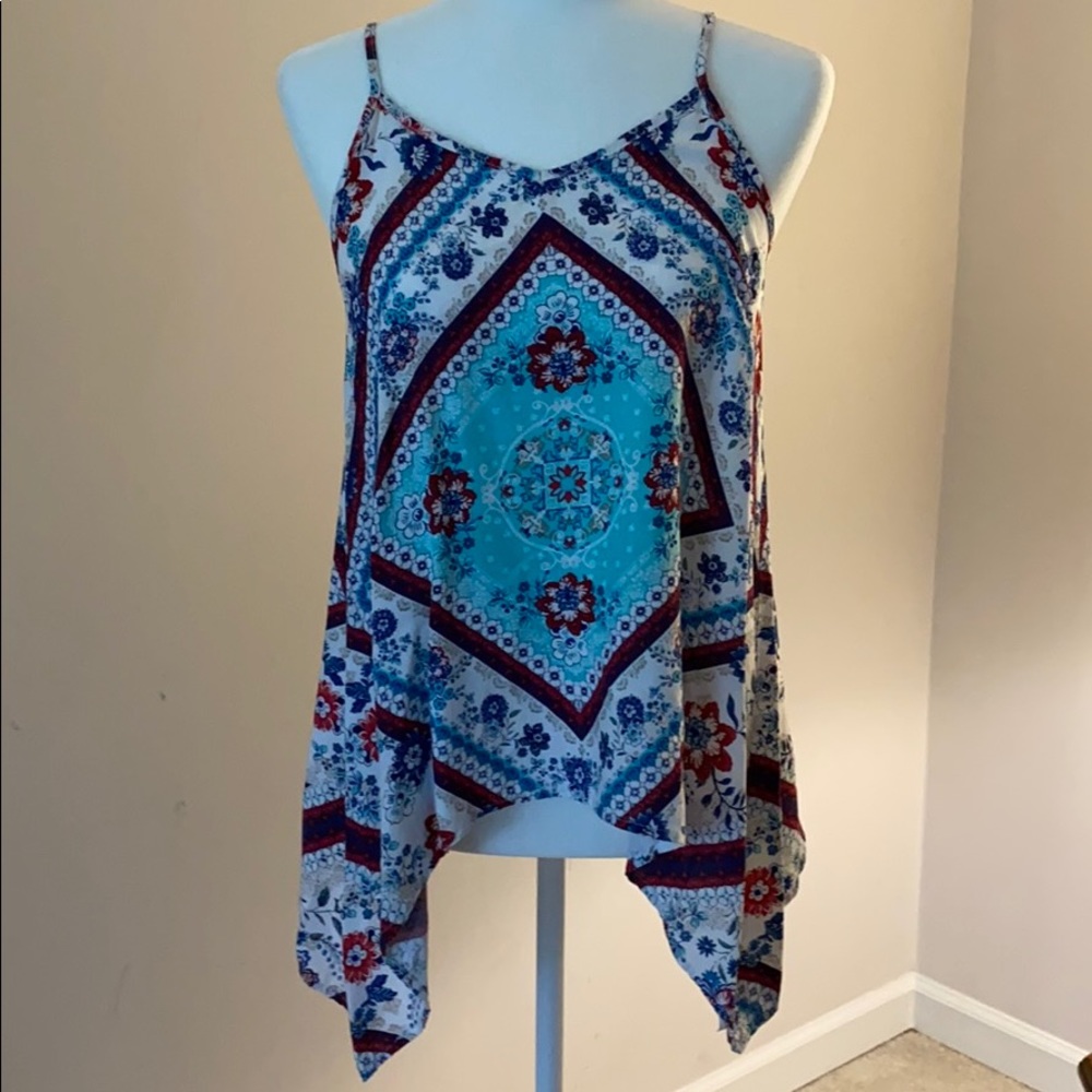 Aztec patterned shirt